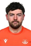 12 February 2025; Goalkeeper Jack Brady during a Drogheda United squad portraits session at Ratoath Harps AFC in Meath. Photo by Ben McShane/Sportsfile