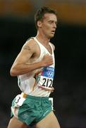 28 August 2004; Ireland's Alastair Cragg in action during the Final of the Men's 5000m. Olympic Stadium. Games of the XXVIII Olympiad, Athens Summer Olympics Games 2004, Athens, Greece. Picture credit; Brendan Moran / SPORTSFILE