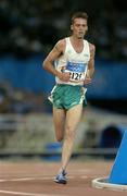 28 August 2004; Ireland's Alastair Cragg in action during the Final of the Men's 5000m. Olympic Stadium. Games of the XXVIII Olympiad, Athens Summer Olympics Games 2004, Athens, Greece. Picture credit; Brendan Moran / SPORTSFILE