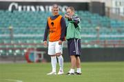 3 September 2004; Brian Kerr, Republic of Ireland manager with Graham Kavanagh, during squad training. Lansdowne Road, Dublin. Picture credit; David Maher / SPORTSFILE