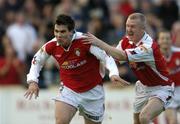 3 September 2004; Robbie Doyle, left, St. Patrick's Athletic, celebrates after scoring his sides first goal with team-mate Barry Prenderville. eircom League, Premier Division, St. Patrick's Athletic v Shamrock Rovers, Richmond Park, Dublin. Picture credit; David Maher / SPORTSFILE