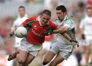 28 August 2004; Alan Dillon, Mayo, in action against Declan O'Reilly, Fermanagh. Bank of Ireland Senior Football Championship Semi-Final Replay, Mayo v Fermanagh, Croke Park, Dublin.  Picture credit; Brian Lawless / SPORTSFILE