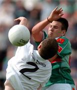 5 September 2004; Alan Costello, Mayo, in action against Mark Hogarty, Kildare. Erin All-Ireland U21 Football Championship Semi-Final, Mayo v Kildare, Pearse Stadium, Galway. Picture credit; David Maher / SPORTSFILE