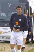 6 September 2004; Roy Keane, Republic of Ireland, arrives for squad training. Malahide FC, Malahide, Co. Dublin. Picture credit; Damien Eagers / SPORTSFILE