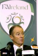 6 September 2004; Brian Kerr, Republic of Ireland manager, at a press conference. Portmarnock Hotel and Golf Links, Portmarnock, Co. Dublin. Picture credit; Damien Eagers / SPORTSFILE