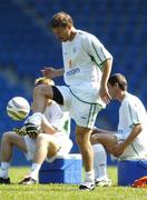 7 September 2004; Kenny Cunningham, Republic of Ireland, in action during squad training. St. Jakob Park, Basle, Switzerland. Picture credit; David Maher / SPORTSFILE