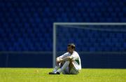 7 September 2004; Gary Breen, Republic of Ireland, watches on during squad training. St. Jakob Park, Basle, Switzerland. Picture credit; David Maher / SPORTSFILE