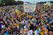 29 September 2013; Clare supporters during the homecoming celebrations of the All-Ireland Senior Hurling Champions. Tim Smythe Park, Ennis, Co. Clare. Picture credit: Diarmuid Greene / SPORTSFILE