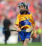 28 September 2013; Niamh Niland, Killeeneen NS, Killeeneen, Craughwell, Co. Galway, representing Clare. INTO/RESPECT Exhibition GoGames during the GAA Hurling All-Ireland Senior Championship Final Replay between Cork and Clare, Croke Park, Dublin. Photo by Sportsfile