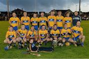 2 October 2013; The Clare A team with the Liam MacCarthy Cup. GOAL Challenge, Clare A v Clare B, Sixmilebridge, Co. Clare. Picture credit: Diarmuid Greene / SPORTSFILE
