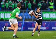 12 February 2025; Aaron Moloney of Cistercian College, Roscrea during the Bank of Ireland Leinster Rugby Boys Schools Senior Cup second round match between Cistercian College Roscrea and Gonzaga College at Energia Park in Dublin. Photo by Shauna Clinton/Sportsfile