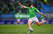 12 February 2025; Daragh O'Dwyer of Gonzaga College during the Bank of Ireland Leinster Rugby Boys Schools Senior Cup second round match between Cistercian College Roscrea and Gonzaga College at Energia Park in Dublin. Photo by Shauna Clinton/Sportsfile