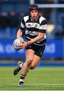 12 February 2025; Jack Deegan of Cistercian College, Roscrea during the Bank of Ireland Leinster Rugby Boys Schools Senior Cup second round match between Cistercian College Roscrea and Gonzaga College at Energia Park in Dublin. Photo by Shauna Clinton/Sportsfile
