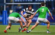 12 February 2025; Jack Deegan of Cistercian College, Roscrea during the Bank of Ireland Leinster Rugby Boys Schools Senior Cup second round match between Cistercian College Roscrea and Gonzaga College at Energia Park in Dublin. Photo by Shauna Clinton/Sportsfile