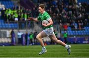 12 February 2025; Zach Mulligan of Gonzaga College during the Bank of Ireland Leinster Rugby Boys Schools Senior Cup second round match between Cistercian College Roscrea and Gonzaga College at Energia Park in Dublin. Photo by Shauna Clinton/Sportsfile