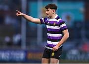 11 February 2025; Niall Fallon of Terenure College during the Bank of Ireland Leinster Rugby Boys Schools Senior Cup second round match between Wesley College and Terenure College at Energia Park in Dublin. Photo by Tyler Miller/Sportsfile