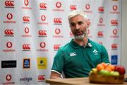 14 February 2025; Head of athletic performance Aled Walters during an Ireland Rugby media conference at the IRFU High Performance Centre in Dublin. Photo by Seb Daly/Sportsfile