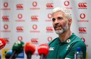 14 February 2025; Head of athletic performance Aled Walters during an Ireland Rugby media conference at the IRFU High Performance Centre in Dublin. Photo by Seb Daly/Sportsfile