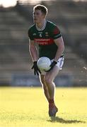 2 February 2025; David McBrien of Mayo during the Allianz Football League Division 1 match between Mayo and Galway at Hastings Insurance MacHale Park in Castlebar, Mayo. Photo by Piaras Ó Mídheach/Sportsfile