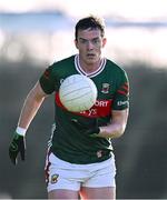2 February 2025; Stephen Coen of Mayo during the Allianz Football League Division 1 match between Mayo and Galway at Hastings Insurance MacHale Park in Castlebar, Mayo. Photo by Piaras Ó Mídheach/Sportsfile