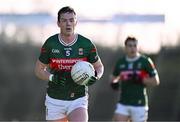 2 February 2025; Stephen Coen of Mayo during the Allianz Football League Division 1 match between Mayo and Galway at Hastings Insurance MacHale Park in Castlebar, Mayo. Photo by Piaras Ó Mídheach/Sportsfile