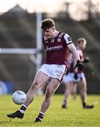2 February 2025; Cillian Ó Curraoin of Galway during the Allianz Football League Division 1 match between Mayo and Galway at Hastings Insurance MacHale Park in Castlebar, Mayo. Photo by Piaras Ó Mídheach/Sportsfile