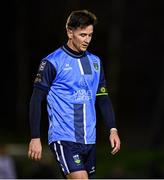 14 February 2025; Ronan Finn of UCD reacts at the half-time whistle during the SSE Airtricity Men's First Division match between UCD and Wexford at UCD Bowl in Belfield, Dublin. Photo by Tyler Miller/Sportsfile
