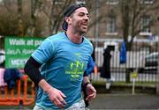 15 February 2025; Sanctuary Runners CEO and former Dublin footballer Michael Darragh MacAuley taking part in the Tralee Parkrun. Sanctuary Runners is a solidarity-through-sport movement which uses running, jogging and walking to bring together asylum seekers, refugees, migrants and all Irish residents and is supporting community integration in Trale, Killarney and Kenmare. For more information, email info@sanctuaryrunners.ie  Photo by Brendan Moran/Sportsfile