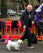 15 February 2025; Kerry team doctor Mike Finnerty supporting anctuary runners while taking part in the Tralee Parkrun. Sanctuary Runners is a solidarity-through-sport movement which uses running, jogging and walking to bring together asylum seekers, refugees, migrants and all Irish residents and is supporting community integration in Trale, Killarney and Kenmare. For more information, email info@sanctuaryrunners.ie  Photo by Brendan Moran/Sportsfile