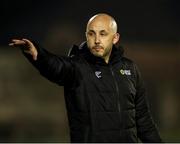 14 February 2025; Fourth official Daryl Carolan during the SSE Airtricity Men's First Division match between Treaty United and Cobh Ramblers at Markets Field in Limerick. Photo by Michael P Ryan/Sportsfile