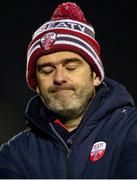 14 February 2025; Treaty United manager Tommy Barrett during the SSE Airtricity Men's First Division match between Treaty United and Cobh Ramblers at Markets Field in Limerick. Photo by Michael P Ryan/Sportsfile