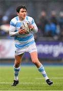 14 February 2025; Paddy Clancy of Blackrock College during the Bank of Ireland Leinster Rugby Boys Schools Senior Cup second round match between Blackrock College and St Michael's College at Energia Park in Dublin. Photo by Shauna Clinton/Sportsfile