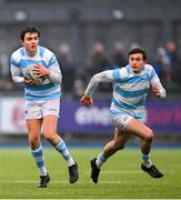 14 February 2025; Paddy Clancy of Blackrock College during the Bank of Ireland Leinster Rugby Boys Schools Senior Cup second round match between Blackrock College and St Michael's College at Energia Park in Dublin. Photo by Shauna Clinton/Sportsfile