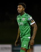 14 February 2025; Abel Alabi of Kerry during the SSE Airtricity Men's First Division match between Kerry FC and Finn Harps at Mounthawk Park in Tralee, Kerry. Photo by Brendan Moran/Sportsfile