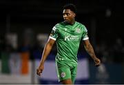 14 February 2025; Abel Alabi of Kerry during the SSE Airtricity Men's First Division match between Kerry FC and Finn Harps at Mounthawk Park in Tralee, Kerry. Photo by Brendan Moran/Sportsfile