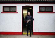 15 February 2025; Ciaran McFaul of Derry before the Allianz Football League Division 1 match between Derry and Galway at Celtic Park in Derry. Photo by Ramsey Cardy/Sportsfile