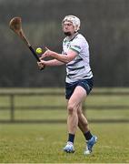 15 February 2025; Colm O'Meara of UL during the Electric Ireland Higher Education GAA Fitzgibbon Cup final match between DCU Dóchas Éireann and University of Limerick at the GAA Connacht Centre of Excellence in Bekan, Mayo. Photo by Piaras Ó Mídheach/Sportsfile