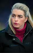 8 February 2025; RTÉ GAA analyst and former Wexford camogie star Ursula Jacob before the Allianz Hurling League Division 1A match between Wexford and Kilkenny at Chadwicks Wexford Park in Wexford. Photo by Ray McManus/Sportsfile