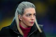 8 February 2025; RTÉ GAA analyst and former Wexford camogie star Ursula Jacob before the Allianz Hurling League Division 1A match between Wexford and Kilkenny at Chadwicks Wexford Park in Wexford. Photo by Ray McManus/Sportsfile