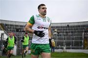 8 February 2025; Caolan McGonagle of Donegal makes his way onto the pitch before the Allianz Football League Division 1 match between Kerry and Donegal at Fitzgerald Stadium in Killarney, Kerry. Photo by Brendan Moran/Sportsfile