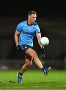 15 February 2025; Ciarán Kilkenny of Dublin solos the ball during the Allianz Football League Division 1 match between Kerry and Dublin at Austin Stack Park in Tralee, Kerry. Photo by Brendan Moran/Sportsfile