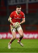 15 February 2025; Shane Daly of Munster during the United Rugby Championship match between Munster and Scarlets at Thomond Park in Limerick. Photo by Seb Daly/Sportsfile