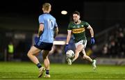15 February 2025; Paudie Clifford of Kerry in action against Kevin Lahiff of Dublin during the Allianz Football League Division 1 match between Kerry and Dublin at Austin Stack Park in Tralee, Kerry. Photo by Brendan Moran/Sportsfile