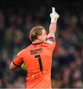 16 February 2025; Bohemians goalkeeper James Talbot during the SSE Airtricity Men's Premier Division match between Bohemians and Shamrock Rovers at the Aviva Stadium in Dublin. Photo by Stephen McCarthy/Sportsfile