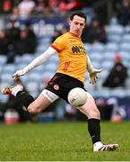 16 February 2025; Tyrone goalkeeper Niall Morgan during the Allianz Football League Division 1 match between Mayo and Tyrone at Hastings Insurance MacHale Park in Castlebar, Mayo. Photo by Piaras Ó Mídheach/Sportsfile