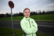 17 February 2025; Emily Murphy during a Republic of Ireland women's media day at FAI Headquarters in Abbotstown, Dublin. Photo by David Fitzgerald/Sportsfile