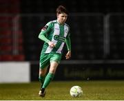 15 February 2025; Thomas Considine of Bray Wanderers during the SSE Airtricity Men's First Division match between Longford Town and Bray Wanderers at Bishopsgate in Longford. Photo by Michael P Ryan/Sportsfile