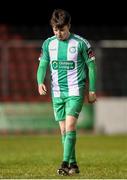 15 February 2025; Thomas Considine of Bray Wanderers during the SSE Airtricity Men's First Division match between Longford Town and Bray Wanderers at Bishopsgate in Longford. Photo by Michael P Ryan/Sportsfile
