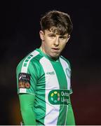 15 February 2025; Thomas Considine of Bray Wanderers during the SSE Airtricity Men's First Division match between Longford Town and Bray Wanderers at Bishopsgate in Longford. Photo by Michael P Ryan/Sportsfile