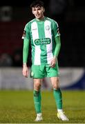 15 February 2025; Rhys Bartley of Bray Wanderers during the SSE Airtricity Men's First Division match between Longford Town and Bray Wanderers at Bishopsgate in Longford. Photo by Michael P Ryan/Sportsfile